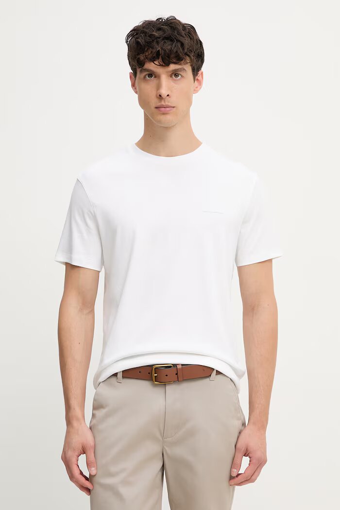 CALVIN KLEIN тениска мъжка от памук бежова LV04LG222G