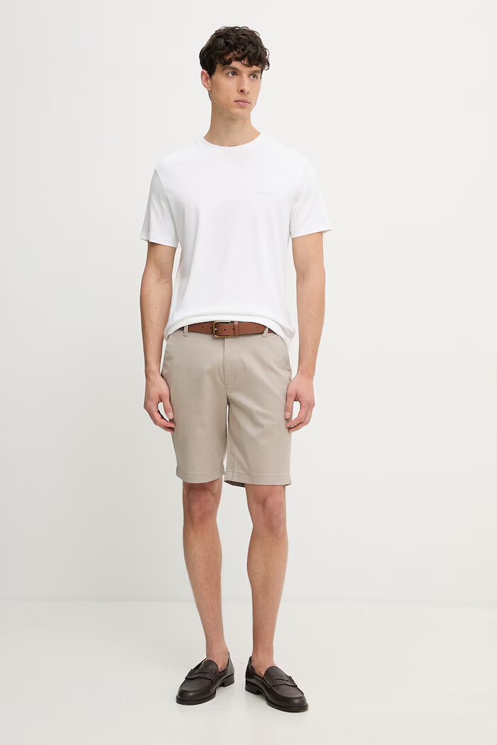 CALVIN KLEIN тениска мъжка от памук бежова LV04LG222G