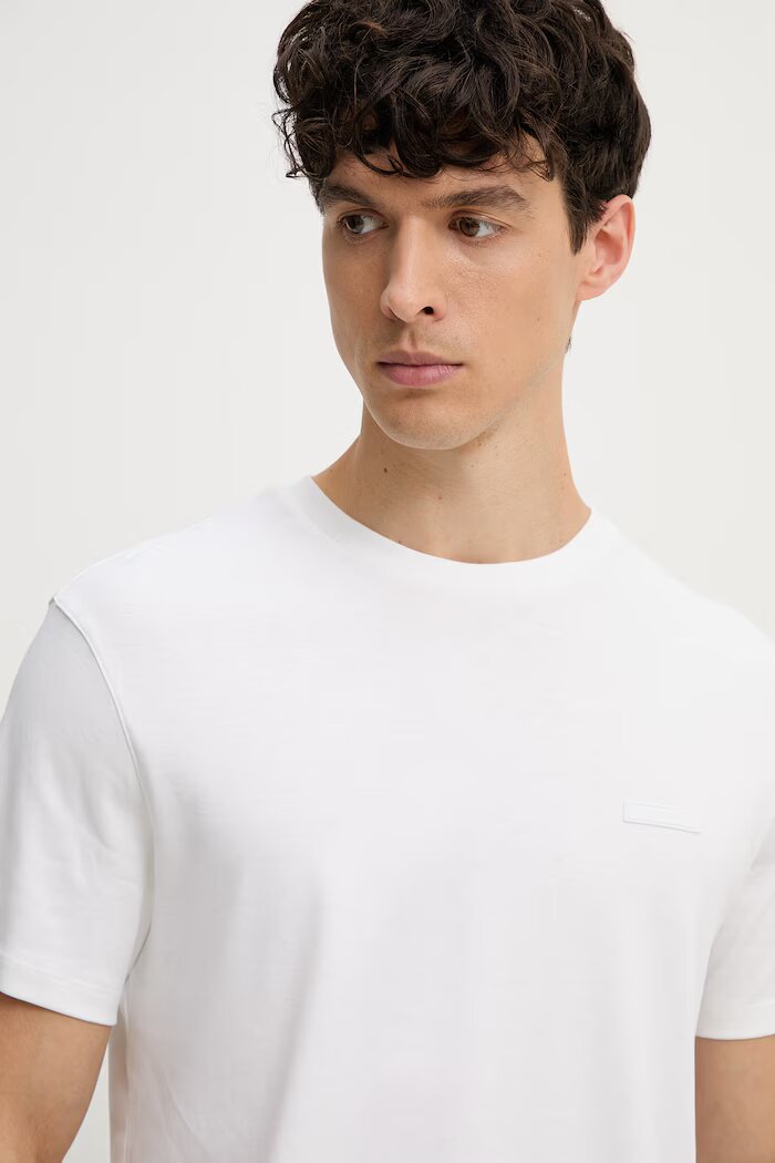 CALVIN KLEIN тениска мъжка от памук бежова LV04LG222G