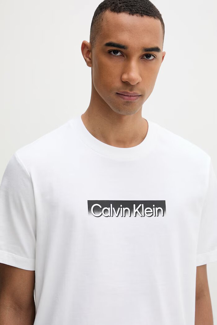 CALVIN KLEIN тениска мъжка от памук бяла LV04LF812G