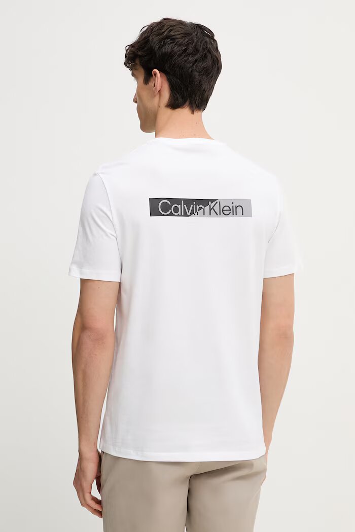CALVIN KLEIN тениска мъжка от памук бяла LV04LG810G