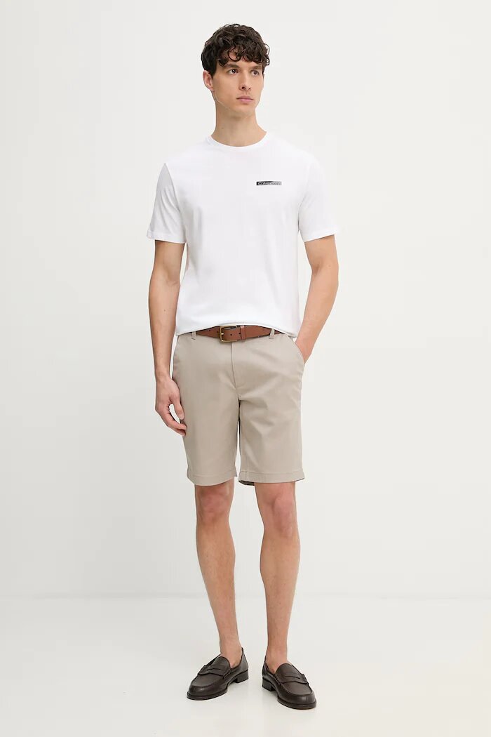 CALVIN KLEIN тениска мъжка от памук бяла LV04LG810G
