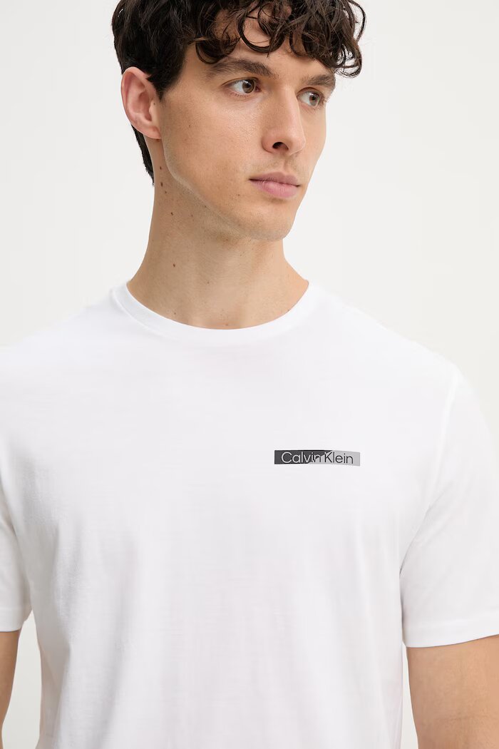 CALVIN KLEIN тениска мъжка от памук бяла LV04LG810G