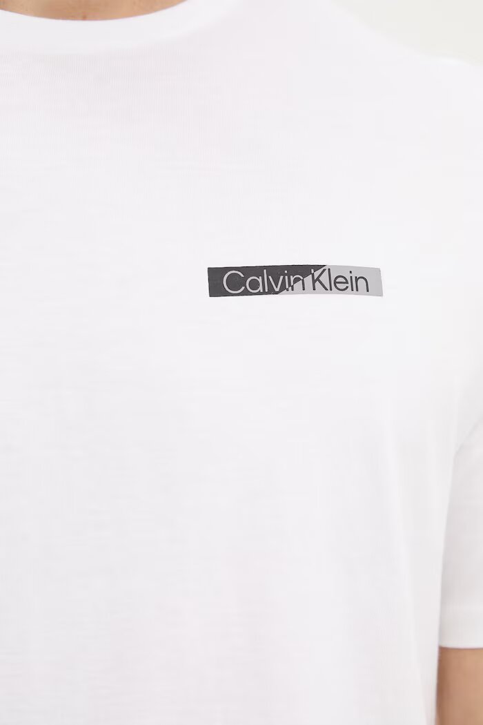 CALVIN KLEIN тениска мъжка от памук бяла LV04LG810G