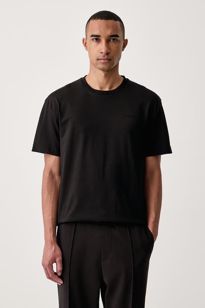 CALVIN KLEIN тениска мъжка от памук черна