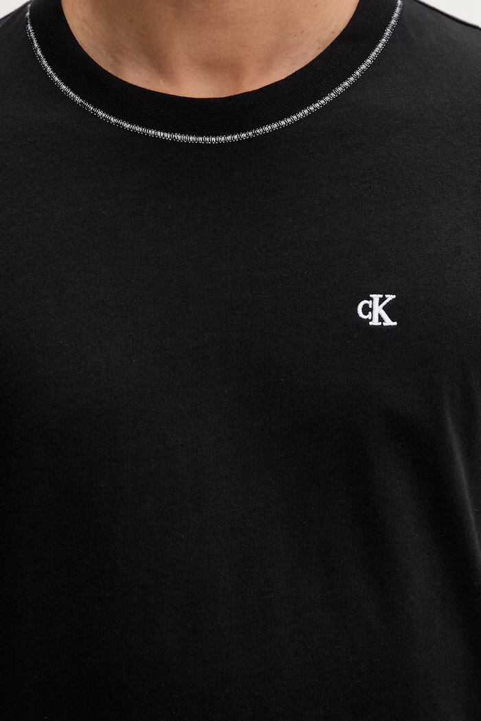 CALVIN KLEIN тениска мъжка от памук черна LV04LF223G