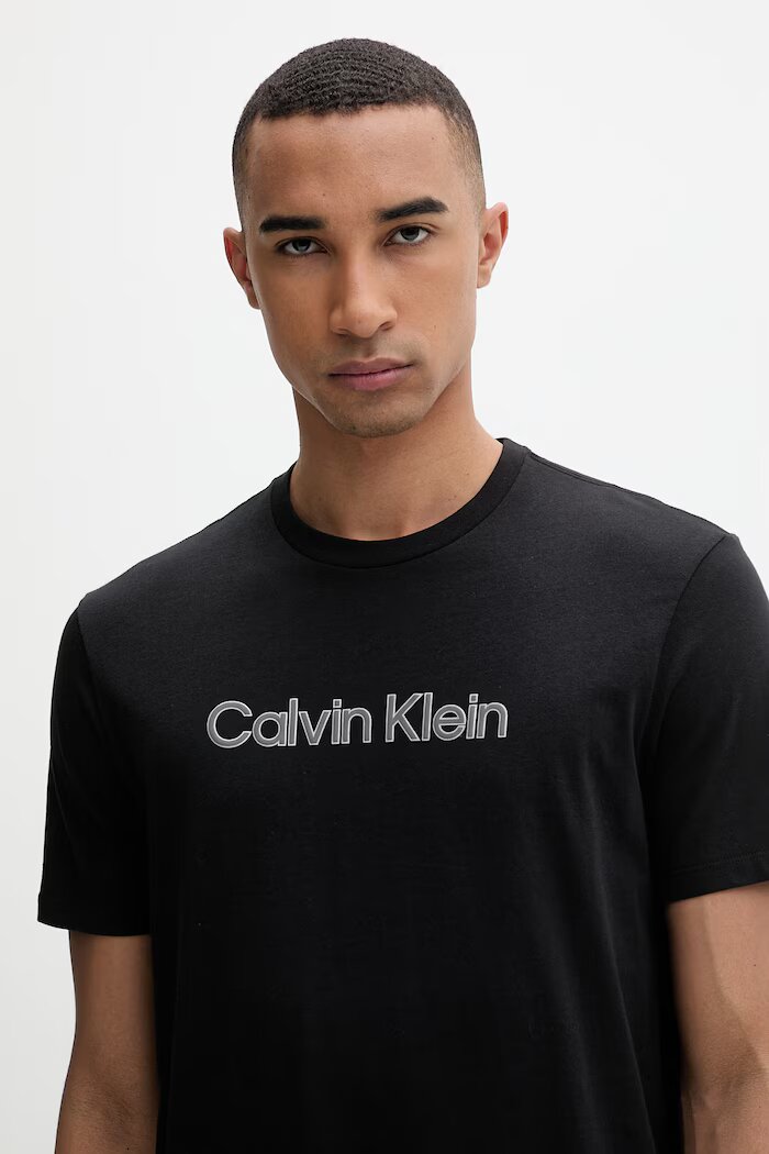 CALVIN KLEIN тениска мъжка от памук черна LV04LF809G