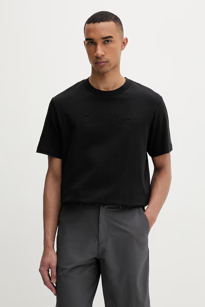 CALVIN KLEIN тениска мъжка от памук черна LV04LF811G