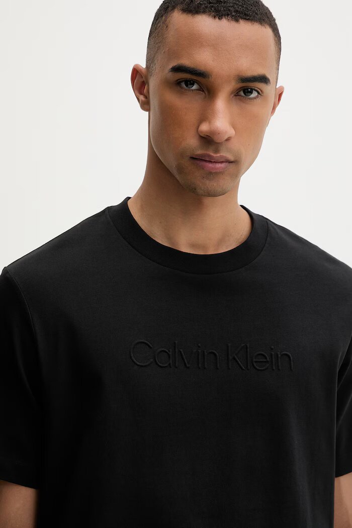 CALVIN KLEIN тениска мъжка от памук черна LV04LF811G