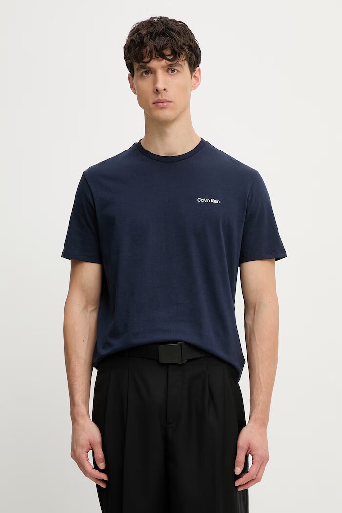 CALVIN KLEIN тениска мъжка от памук тъмносина LV04LC255G
