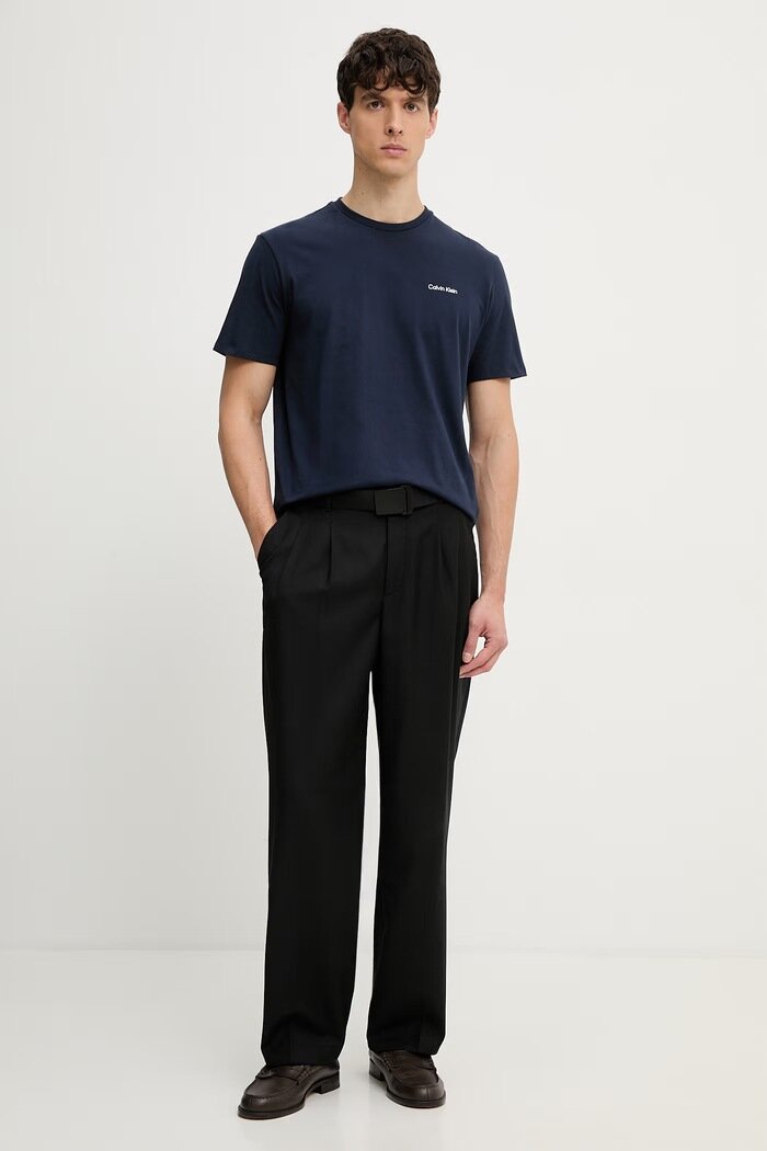 CALVIN KLEIN тениска мъжка от памук тъмносина LV04LC255G