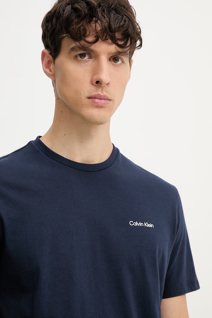 CALVIN KLEIN тениска мъжка от памук тъмносина LV04LC255G