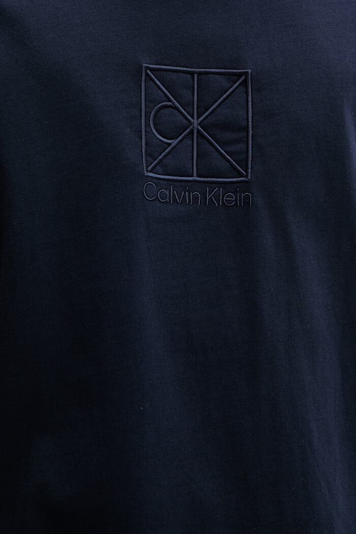 CALVIN KLEIN тениска мъжка от памук тъмносиня LV14RF817G
