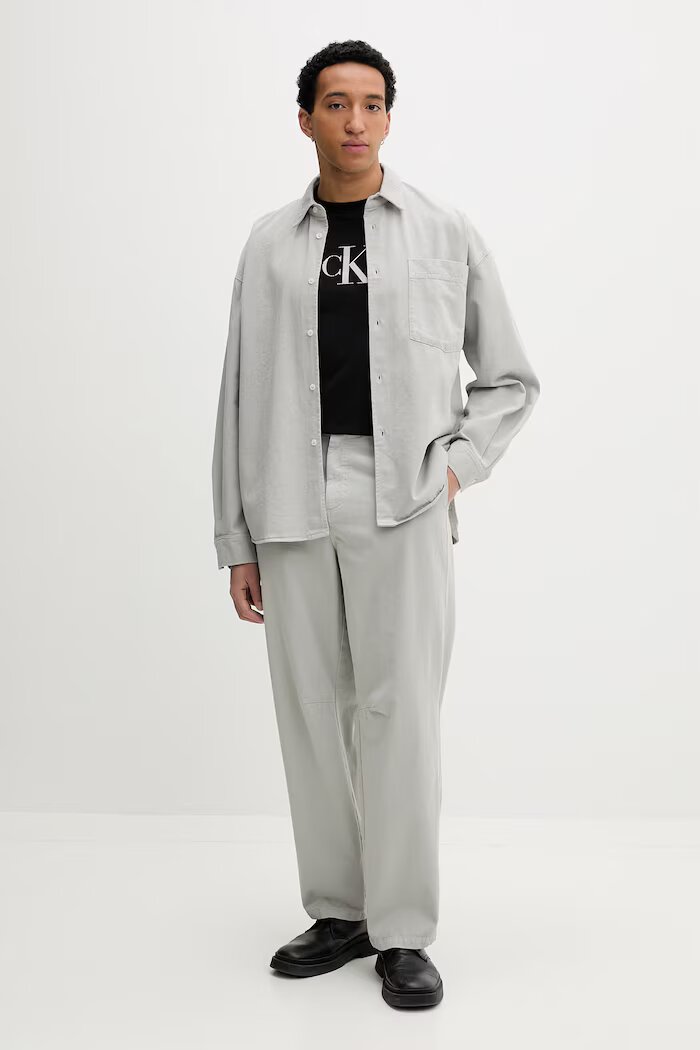 CALVIN KLEIN тениска мъжка памучна черна LV04RF853G