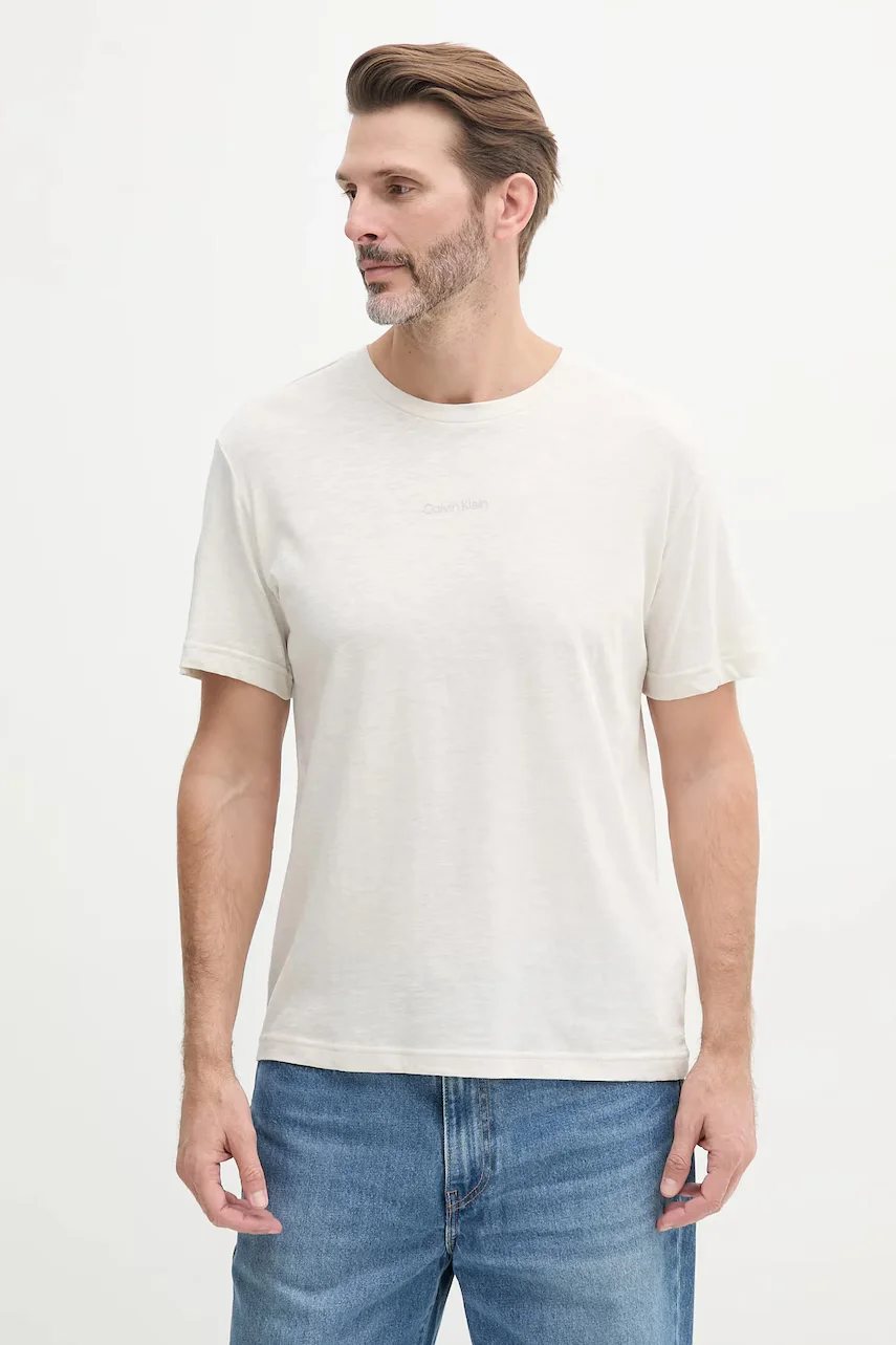 CALVIN KLEIN Тениска с лен