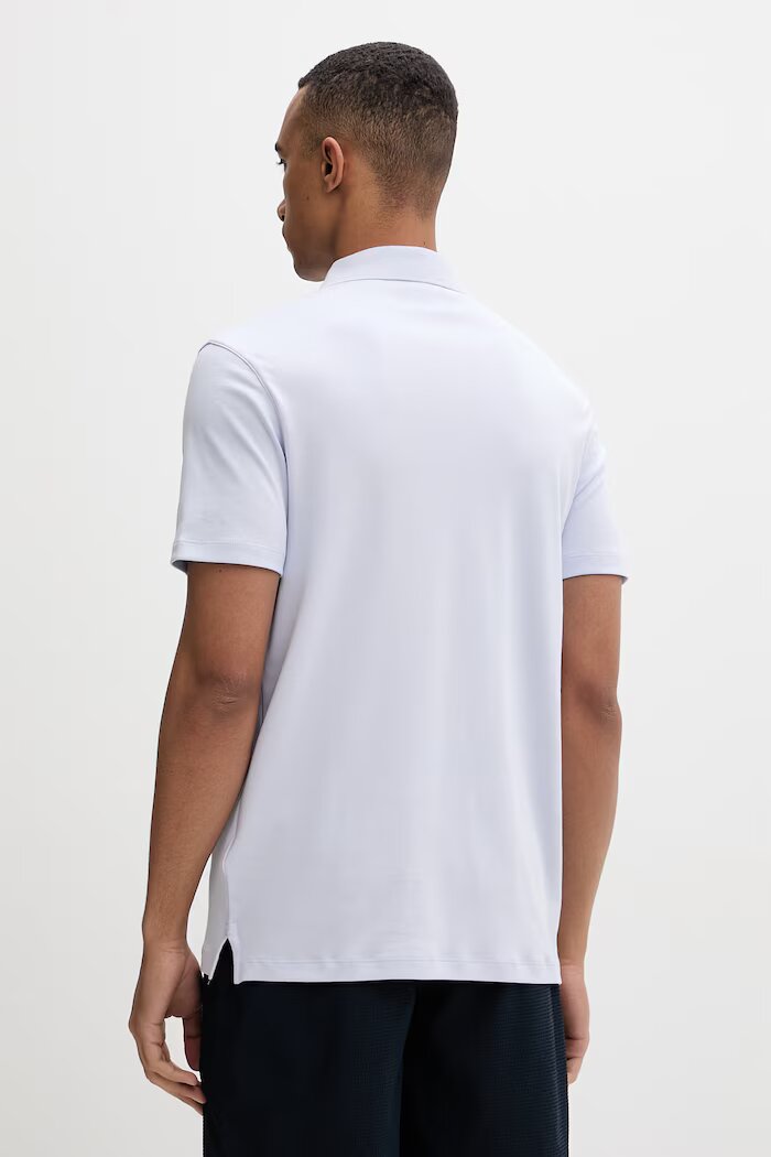 CALVIN KLEIN тениска с яка мъжка от памук виолетова LV04LB276G