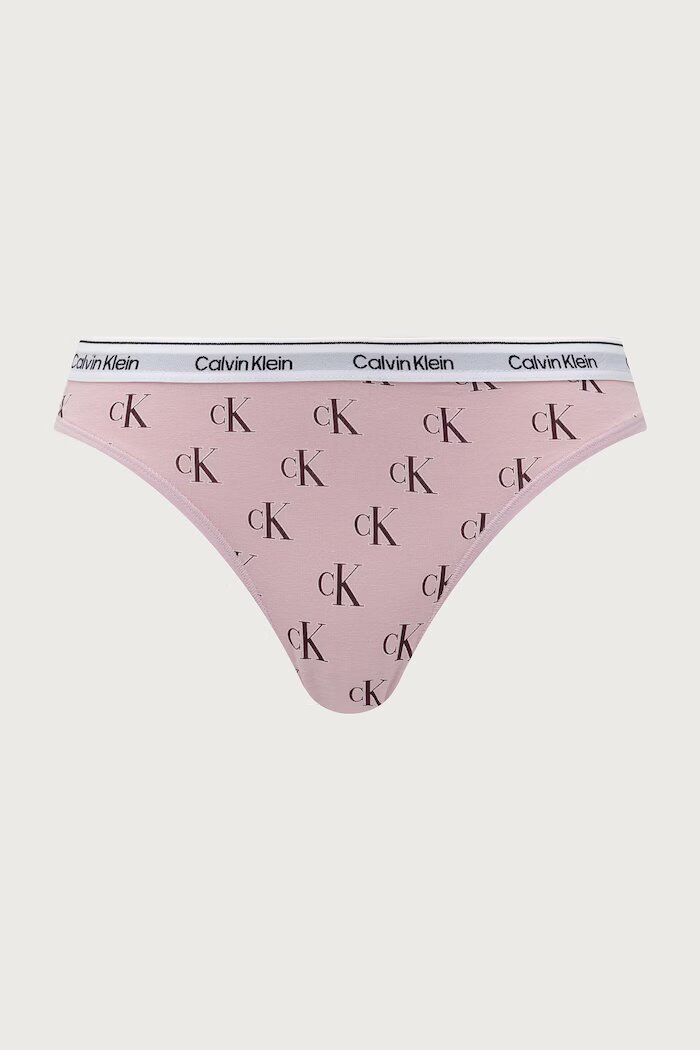 Calvin Klein Underwear бикини дамски от памук с еластан 5 броя розови 000QD5208E
