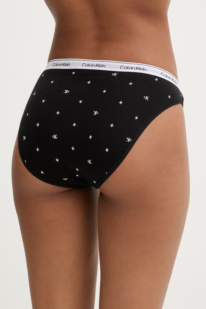 Calvin Klein Underwear бикини дамски от памук с еластан черни 000QD5044E