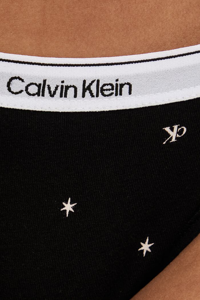 Calvin Klein Underwear бикини дамски от памук с еластан черни 000QD5044E