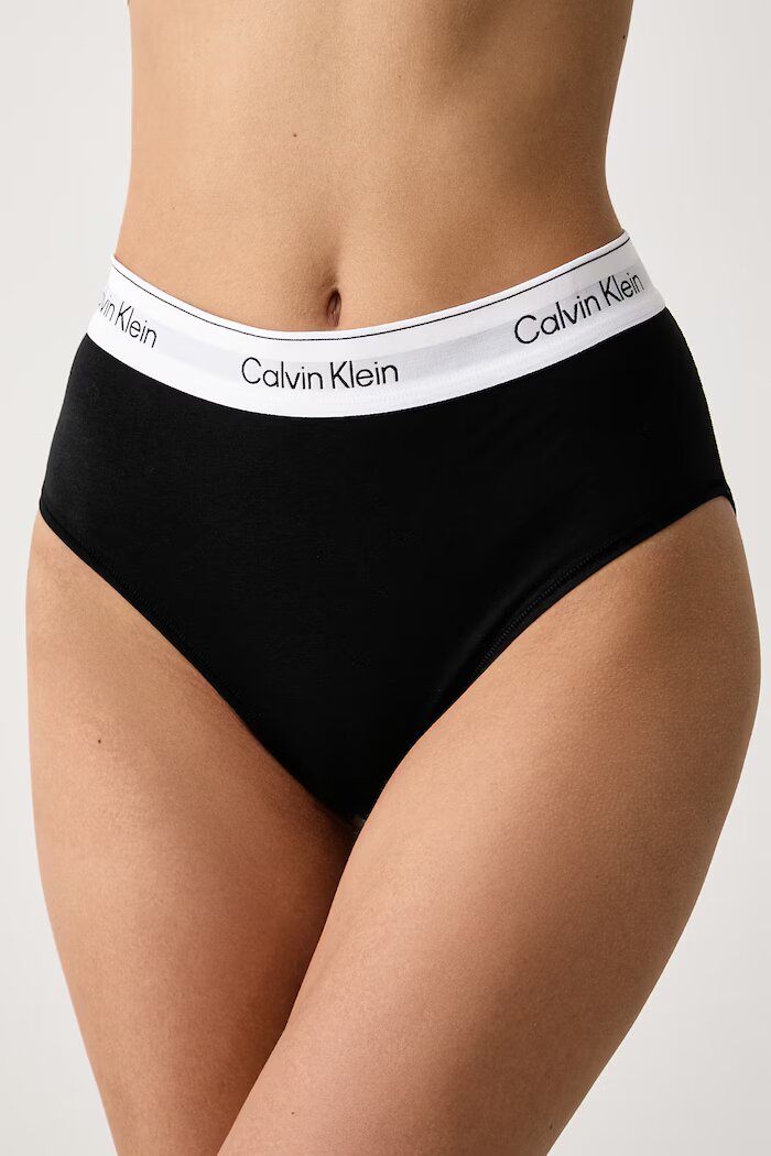 Calvin Klein Underwear бикини дамски с памук черни LV00QF8991