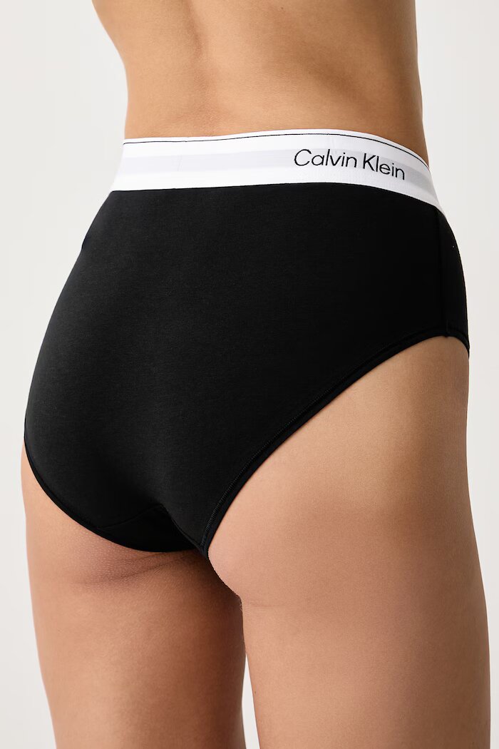 Calvin Klein Underwear бикини дамски с памук черни LV00QF8991