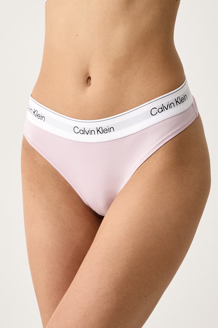 Calvin Klein Underwear бикини тип бразилиана дамски с памук розови LV00QF8522