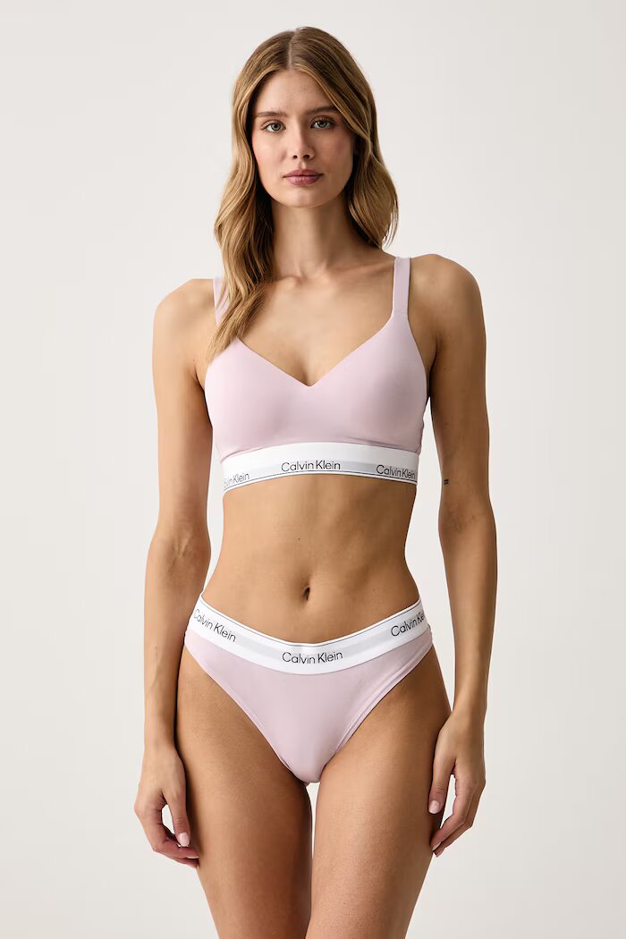 Calvin Klein Underwear бикини тип бразилиана дамски с памук розови LV00QF8522