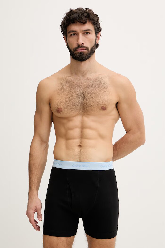 Calvin Klein Underwear боксерки мъжки от памук 5 броя черни LV00NB1429