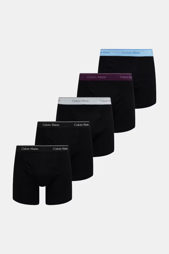 Calvin Klein Underwear боксерки мъжки от памук 5 броя виолетови LV00NB1429