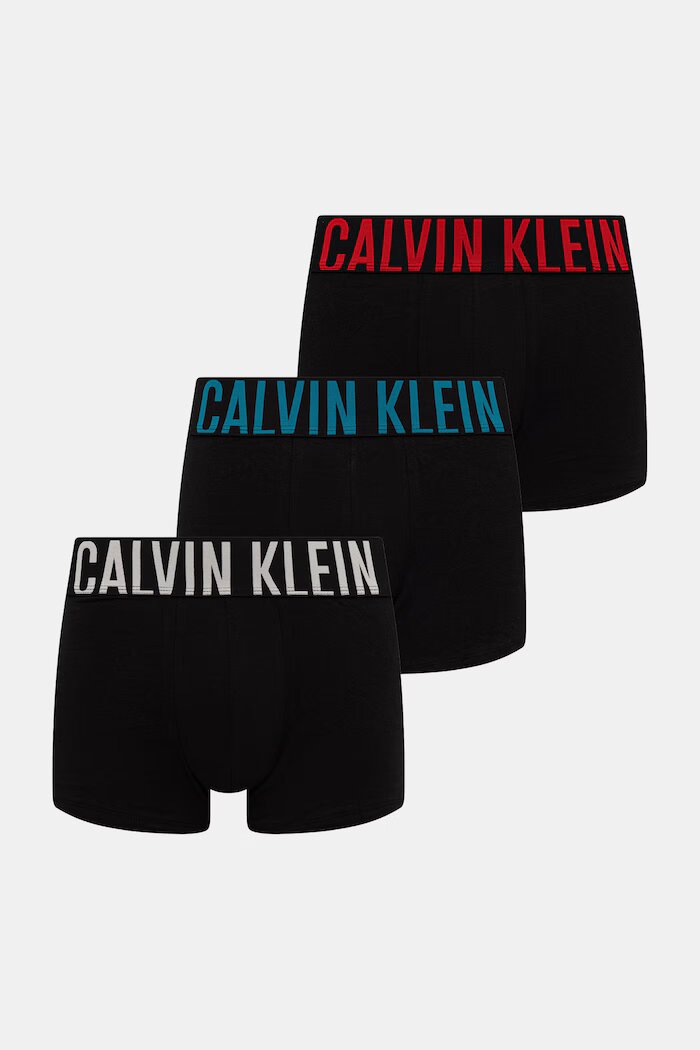 Calvin Klein Underwear боксерки мъжки от памук с еластан 3 броя многоцветни 000NB3608A