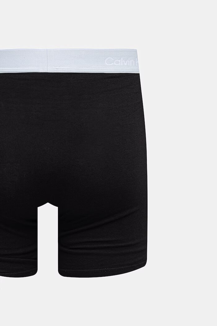 Calvin Klein Underwear боксерки мъжки с памук 3 броя черни LV00NB4394
