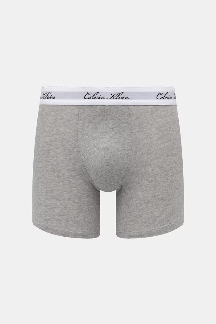 Calvin Klein Underwear боксерки мъжки с памук 3 броя сиви LV00NB4608