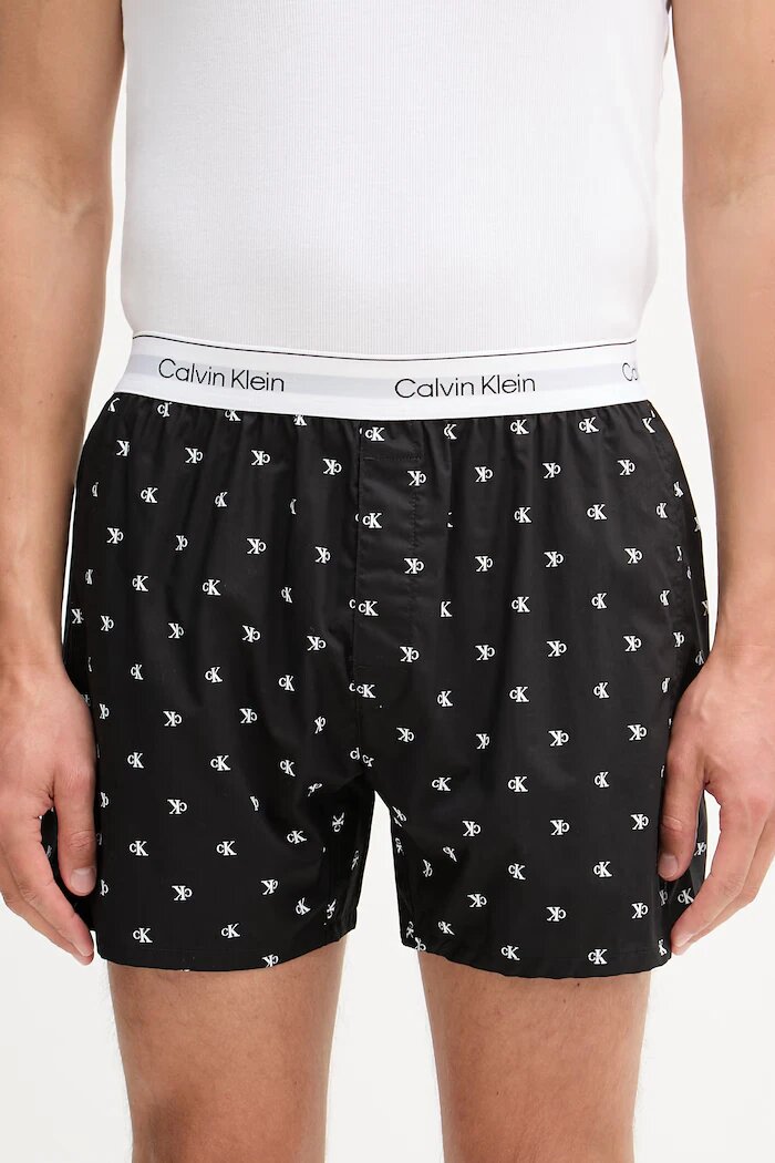 Calvin Klein Underwear късо долнище на пижама мъжко черно LV00NM2831