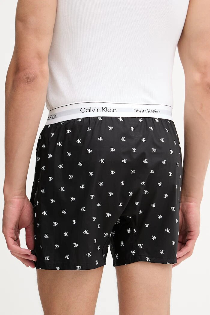 Calvin Klein Underwear късо долнище на пижама мъжко черно LV00NM2831