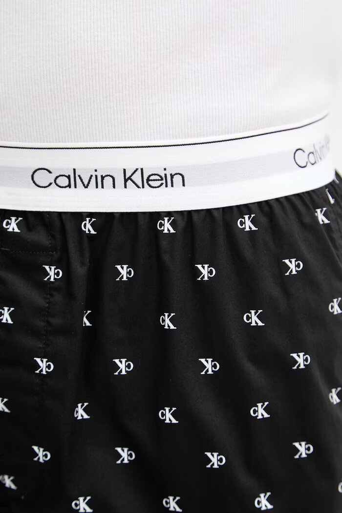 Calvin Klein Underwear късо долнище на пижама мъжко черно LV00NM2831