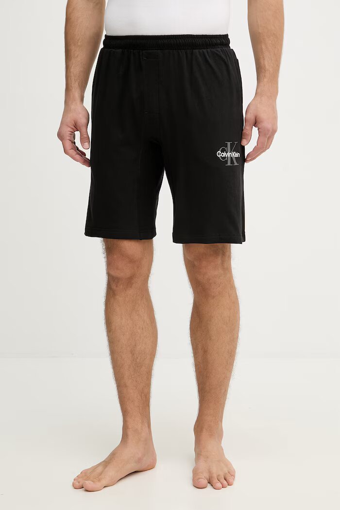 Calvin Klein Underwear късо долнище на пижама мъжко черно LV00NM2973