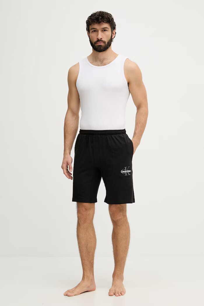 Calvin Klein Underwear късо долнище на пижама мъжко черно LV00NM2973