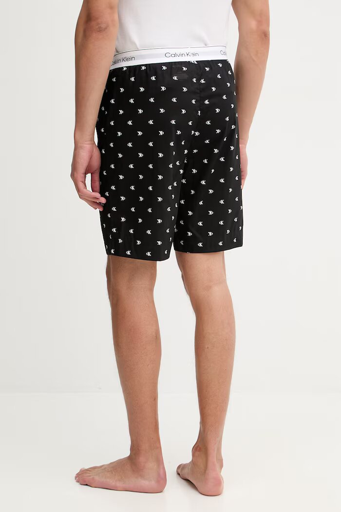 Calvin Klein Underwear късо долнище на пижама мъжко от памук черно LV00NM2832