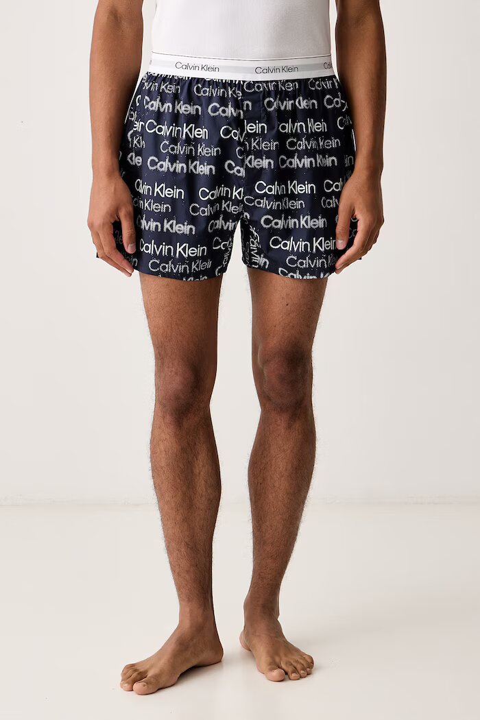 Calvin Klein Underwear късо долнище на пижама мъжко сиво LV00NM2831