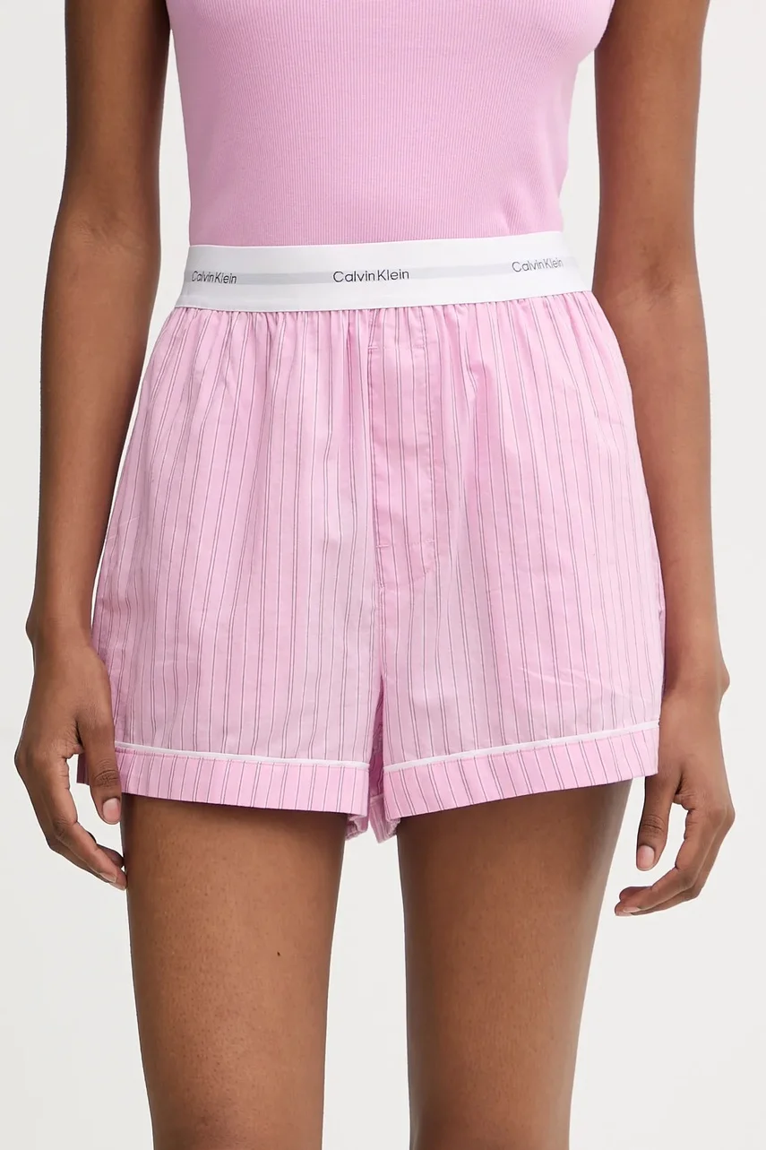 Calvin Klein Underwear Памучно късо долнище на пижама