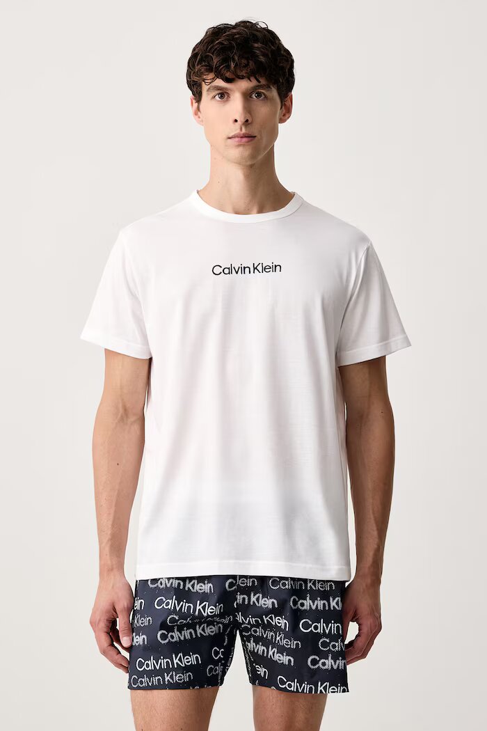 Calvin Klein Underwear пижама мъжка от памук бяла LV00NM2906