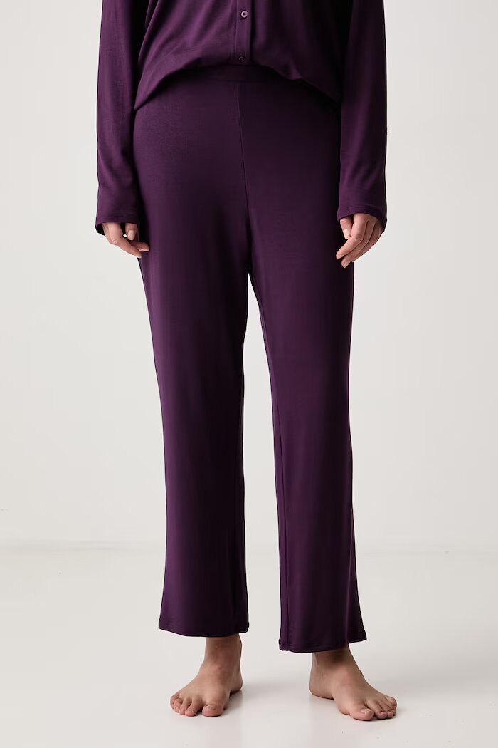 Calvin Klein Underwear пижама от две части дамска с модал виолетова LV00QS7659