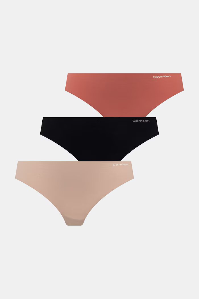 Calvin Klein Underwear прашки дамски 3 броя кафяви 000QD3558E