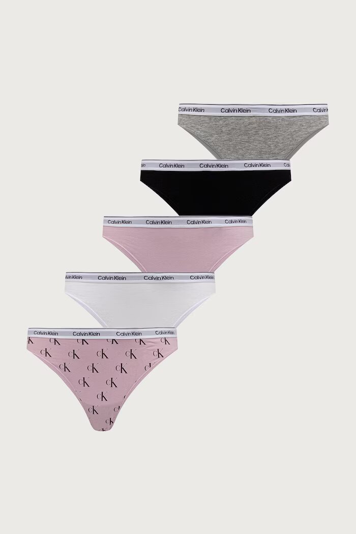 Calvin Klein Underwear прашки дамски 5 броя розови LV00QD5221