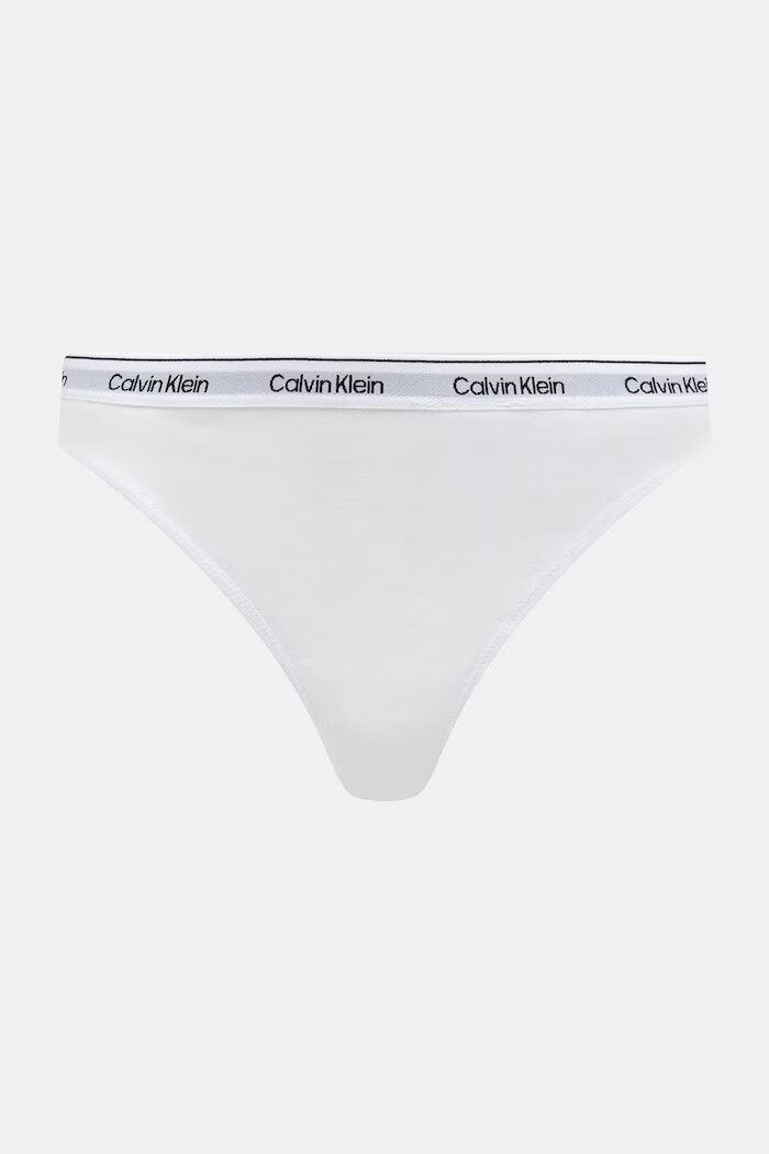 Calvin Klein Underwear прашки дамски от памук с еластан 3 броя сини LV00QD5209
