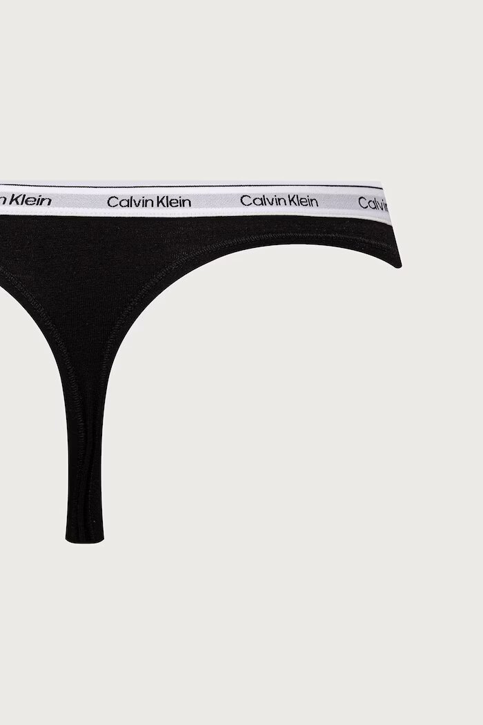Calvin Klein Underwear прашки дамски от памук с еластан 3 броя сиви LV00QD5209