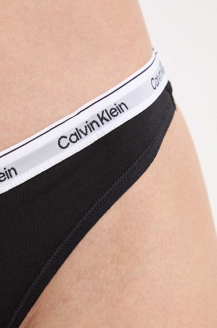 Calvin Klein Underwear прашки дамски от памук с еластан черни 000QD5043E