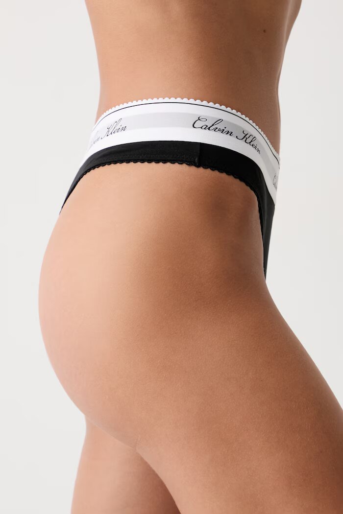 Calvin Klein Underwear прашки дамски с памук черни LV00QF9075