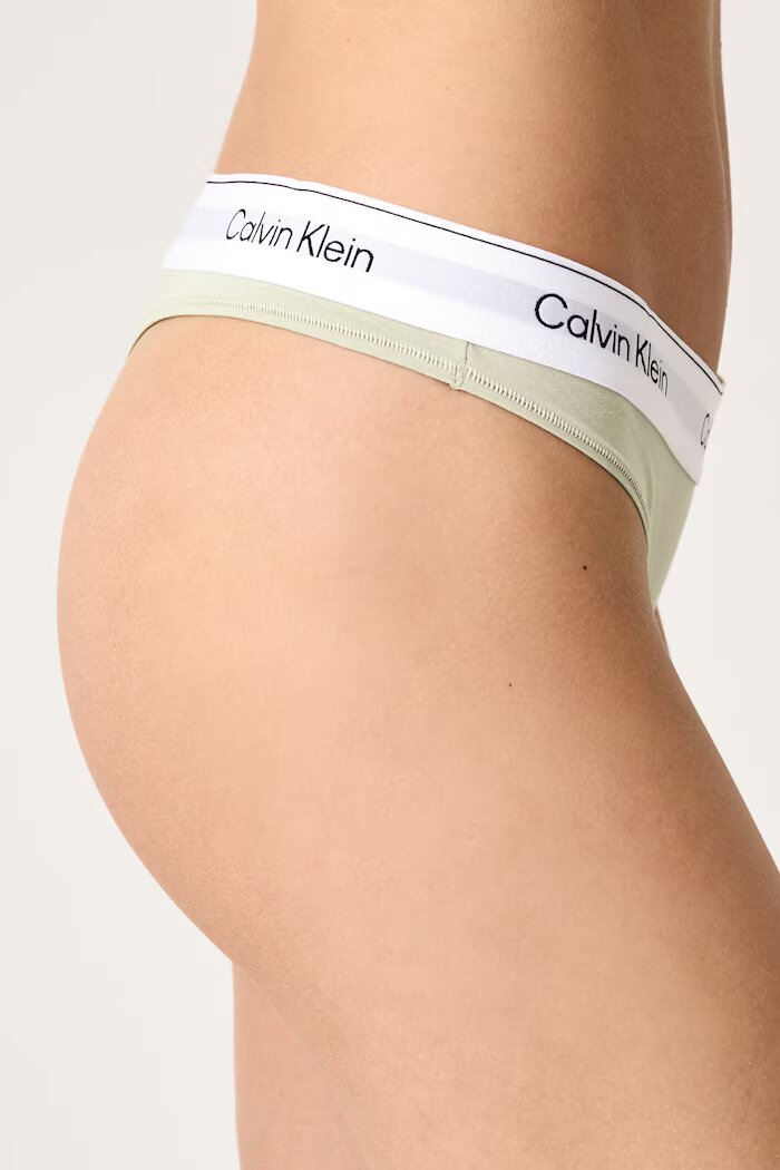 Calvin Klein Underwear прашки дамски с памук зелени LV00QF8518
