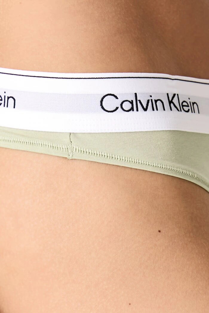 Calvin Klein Underwear прашки дамски с памук зелени LV00QF8518